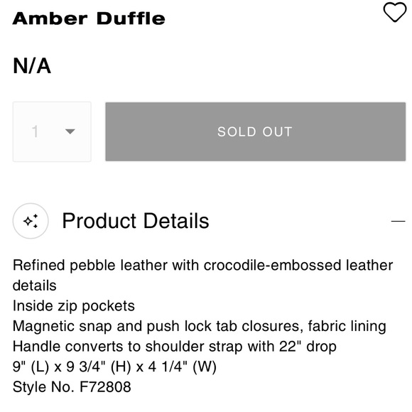 Coach Amber duffle in Ivory - Picture 3 of 9